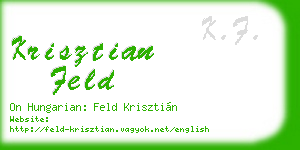 krisztian feld business card